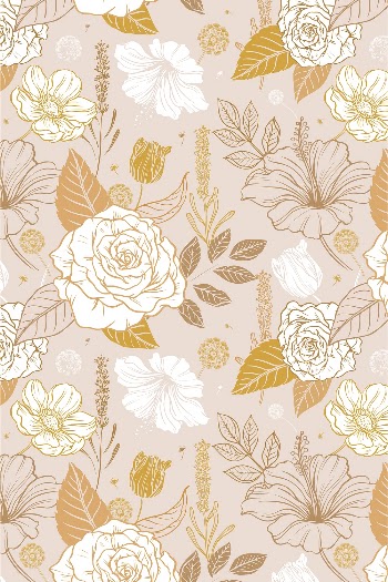 Aesthetic flower pattern background, vintage | Free Vector - rawpixel