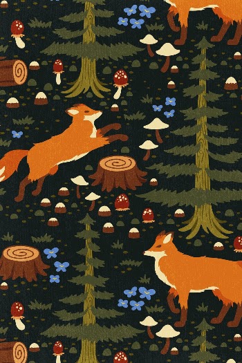 Aesthetic fox pattern background, animal | Free Photo Illustration - rawpixel