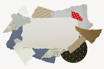 Aesthetic frame background, ripped paper | Free PSD - rawpixel