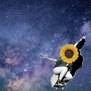 Aesthetic galaxy background, skater girl | Free Photo Illustration - rawpixel