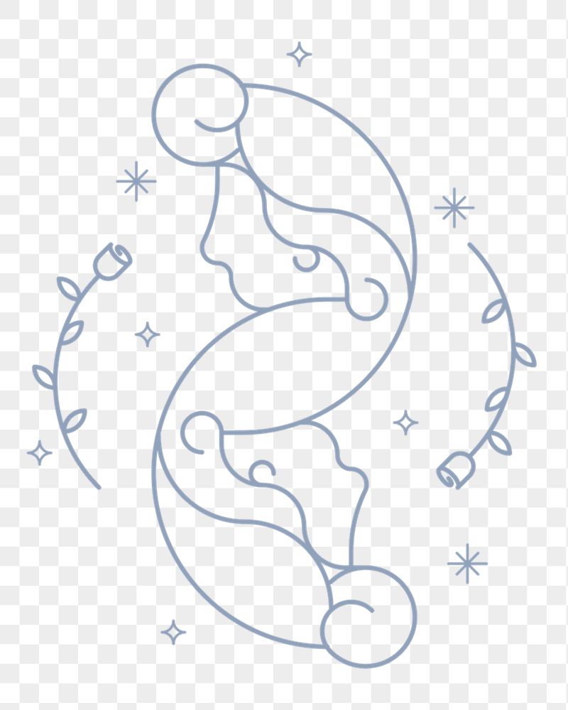 Aesthetic Gemini png sticker, line | Free PNG - rawpixel
