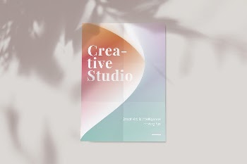 Aesthetic gradient poster mockup psd | Free PSD Mockup - rawpixel
