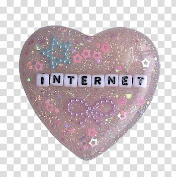 AESTHETIC GRUNGE, pink heart gemstone transparent background PNG clipart