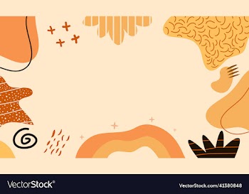 aesthetic hand drawn abstract shapes background