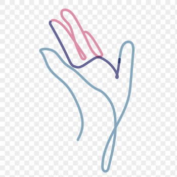 Aesthetic hand gesture png clipart, | Free PNG - rawpixel