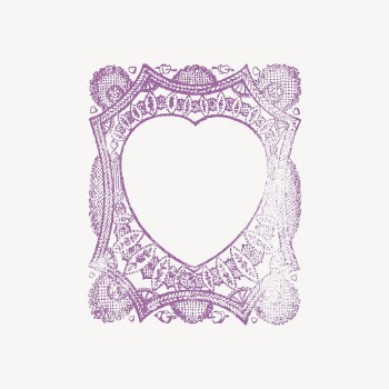 Aesthetic heart frame, vintage illustration | Free Vector - rawpixel