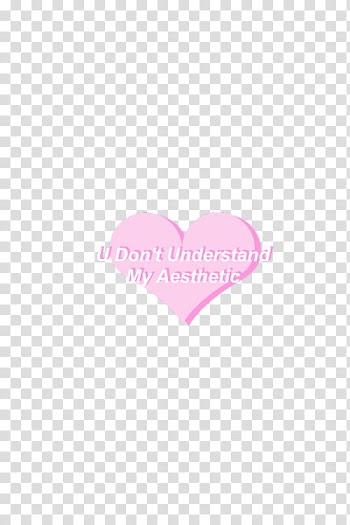 Aesthetic, heart pink illustration transparent background PNG clipart