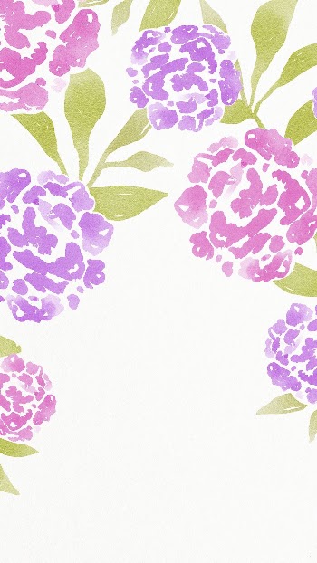 Aesthetic iPhone flower wallpaper, watercolor | Free Photo - rawpixel