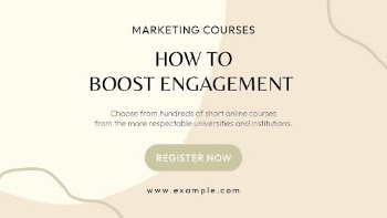 Aesthetic marketing course template, ad | Free Vector Template - rawpixel