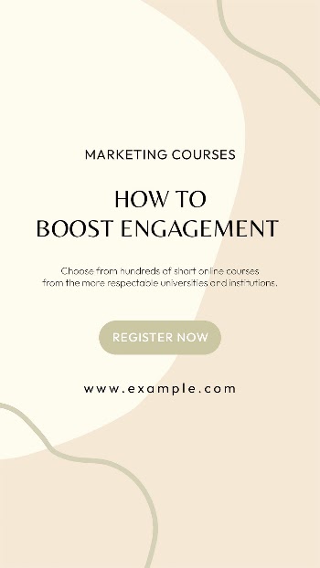 Aesthetic marketing course template, social | Free PSD Template - rawpixel
