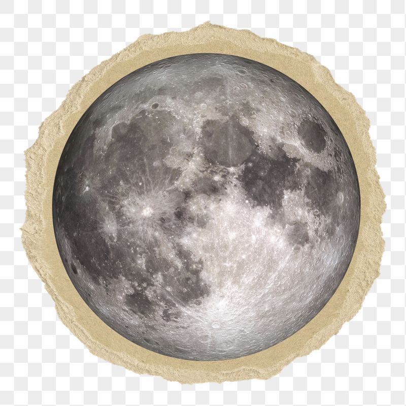 Aesthetic moon png sticker, ripped | Free PNG - rawpixel