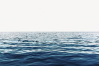 Aesthetic ocean border background, blue | Free PSD - rawpixel