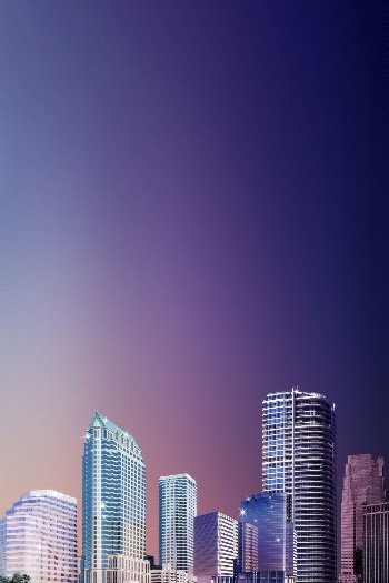 Aesthetic office buildings background, skyline | Free Photo - rawpixel