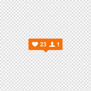 Aesthetic, orange heart illustration transparent background PNG clipart