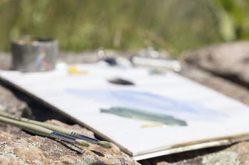 Aesthetic outdoor painting class. Free | Free Photo - rawpixel