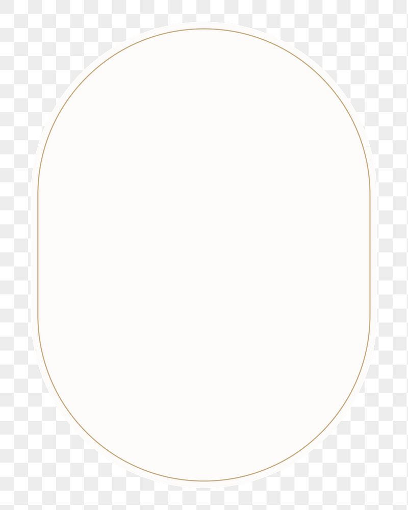 Aesthetic oval png frame sticker, | Free PNG - rawpixel