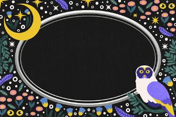 Aesthetic owl frame background, cute | Free Photo - rawpixel