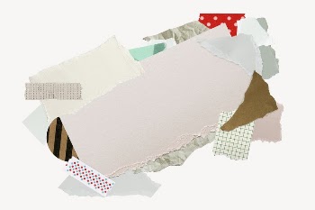 Aesthetic paper frame collage art | Free PSD - rawpixel