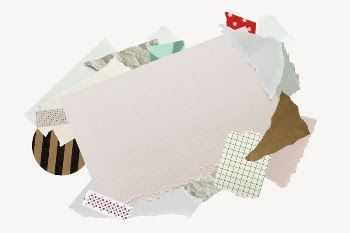 Aesthetic paper frame collage art | Free PSD - rawpixel