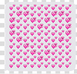 Aesthetic, pink hearts illustration transparent background PNG clipart