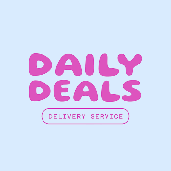 Aesthetic pink logo template, daily | Free PSD Template - rawpixel