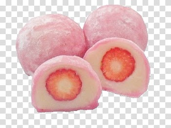 Aesthetic pink mega , four pink fruits transparent background PNG clipart