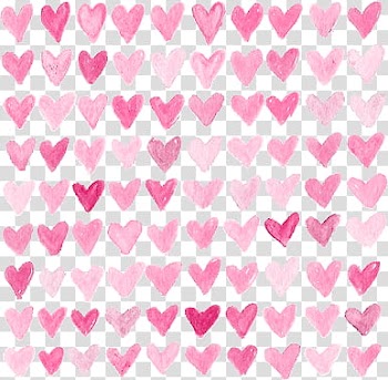 Aesthetic pink mega , pink heart illustration transparent background PNG clipart