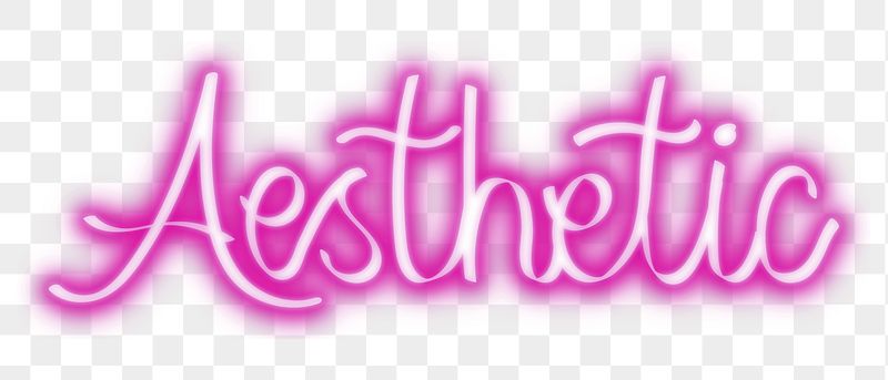 Aesthetic png neon word sticker, | Free PNG - rawpixel