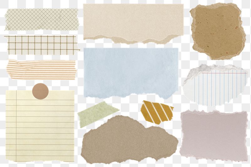 Aesthetic png ripped papers sticker, | Free PNG - rawpixel