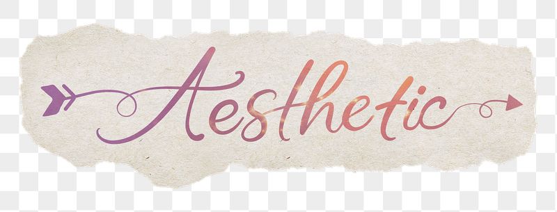 Aesthetic png word, ripped paper, | Free PNG - rawpixel
