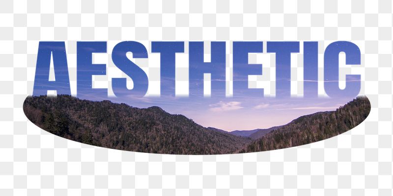 Aesthetic png word sticker, mountain | Free PNG - rawpixel