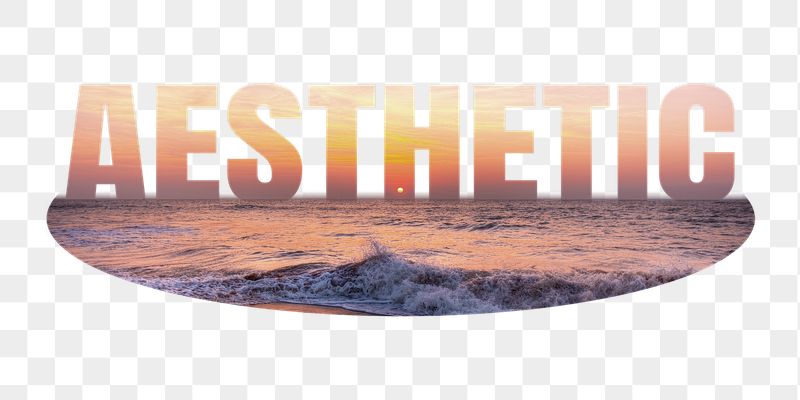 Aesthetic png word sticker, sunset | Free PNG - rawpixel