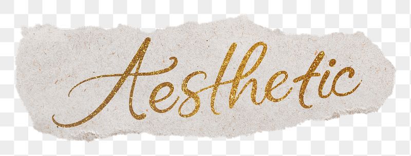 Aesthetic png word, torn paper, | Free PNG - rawpixel