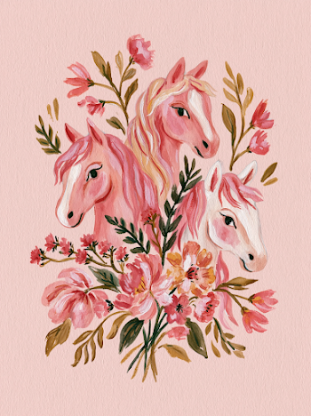 Aesthetic Pony Bouquet Sticker for Journals