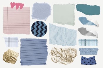 Aesthetic ripped papers sticker, journal | Free PSD - rawpixel