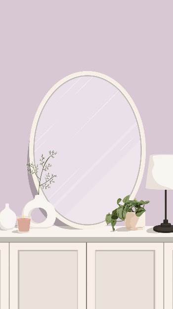 Aesthetic room mobile wallpaper illustration | Free Photo - rawpixel