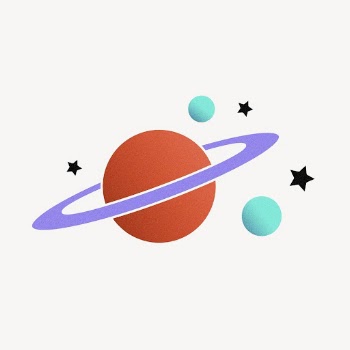 Aesthetic Saturn clipart, celestial illustration | Free Vector Illustration - rawpixel