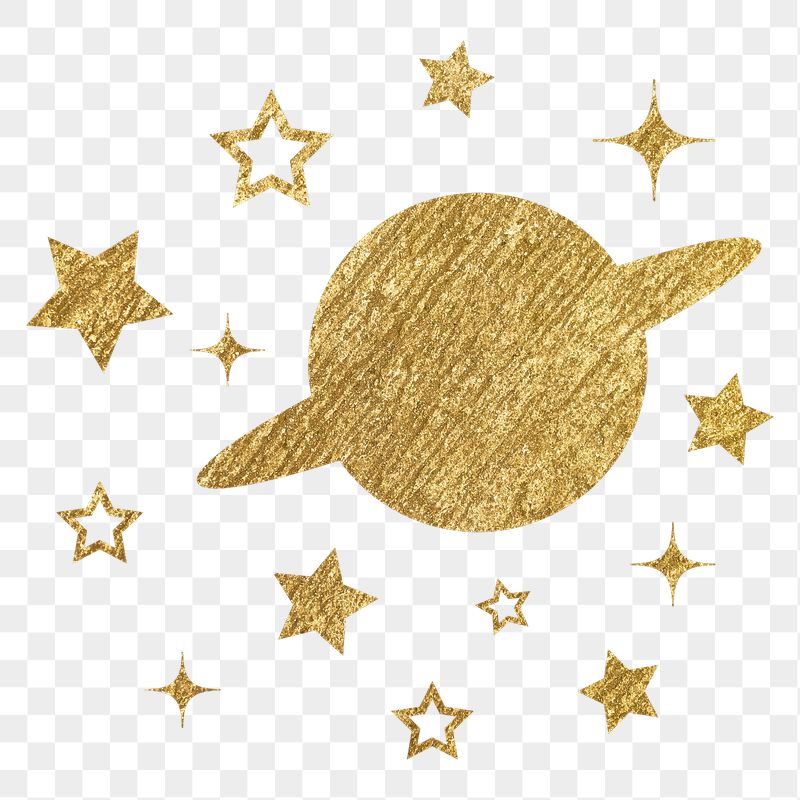 Aesthetic Saturn png sticker, metallic | Free PNG - rawpixel