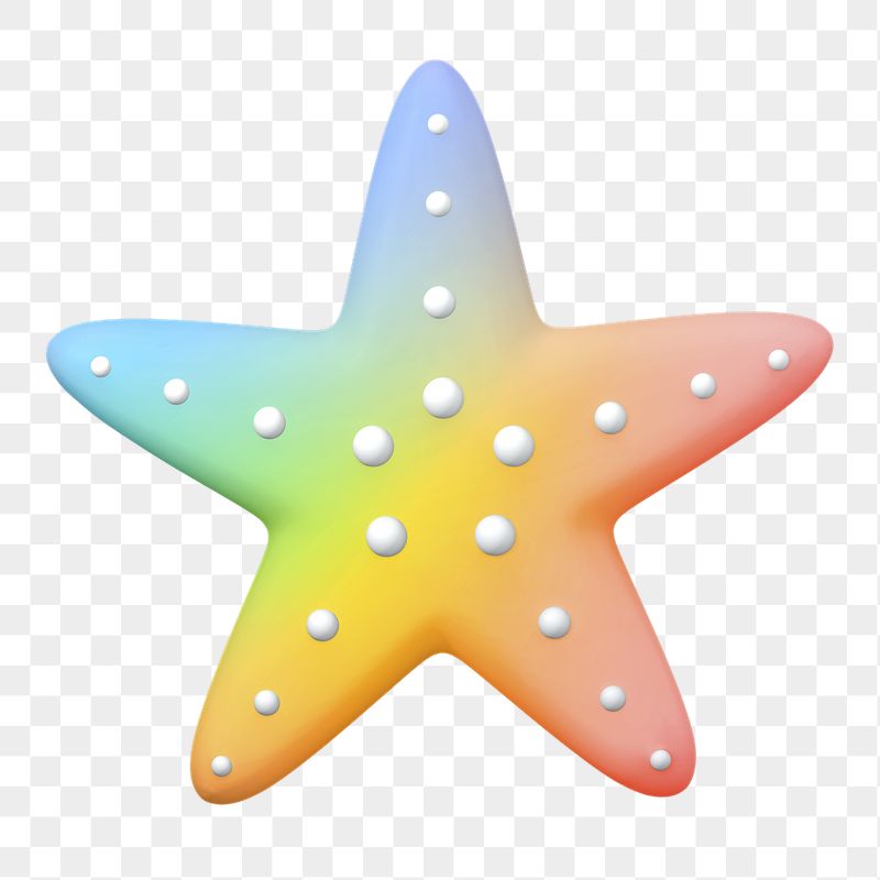 Aesthetic starfish png sticker, 3D | Free PNG - rawpixel