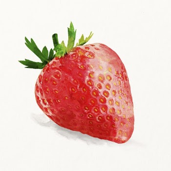 Aesthetic strawberry clipart, watercolor fruit | Free Photo Illustration - rawpixel