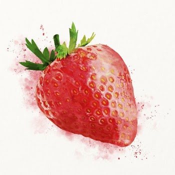 Aesthetic strawberry clipart, watercolor fruit | Free Photo Illustration - rawpixel