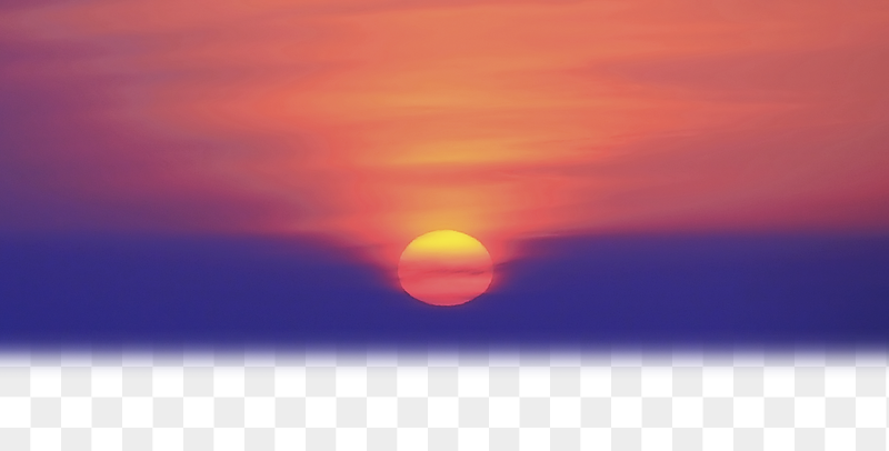 Aesthetic sunset png sky border, | Free PNG - rawpixel