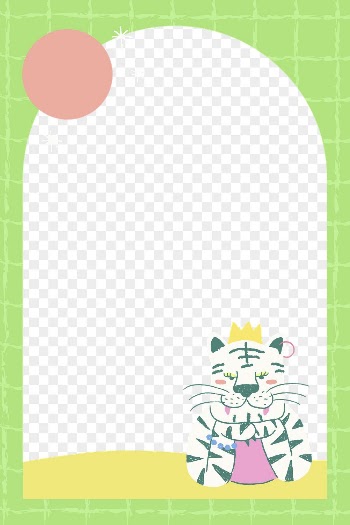 Aesthetic tiger png doodle frame, | Free PNG - rawpixel