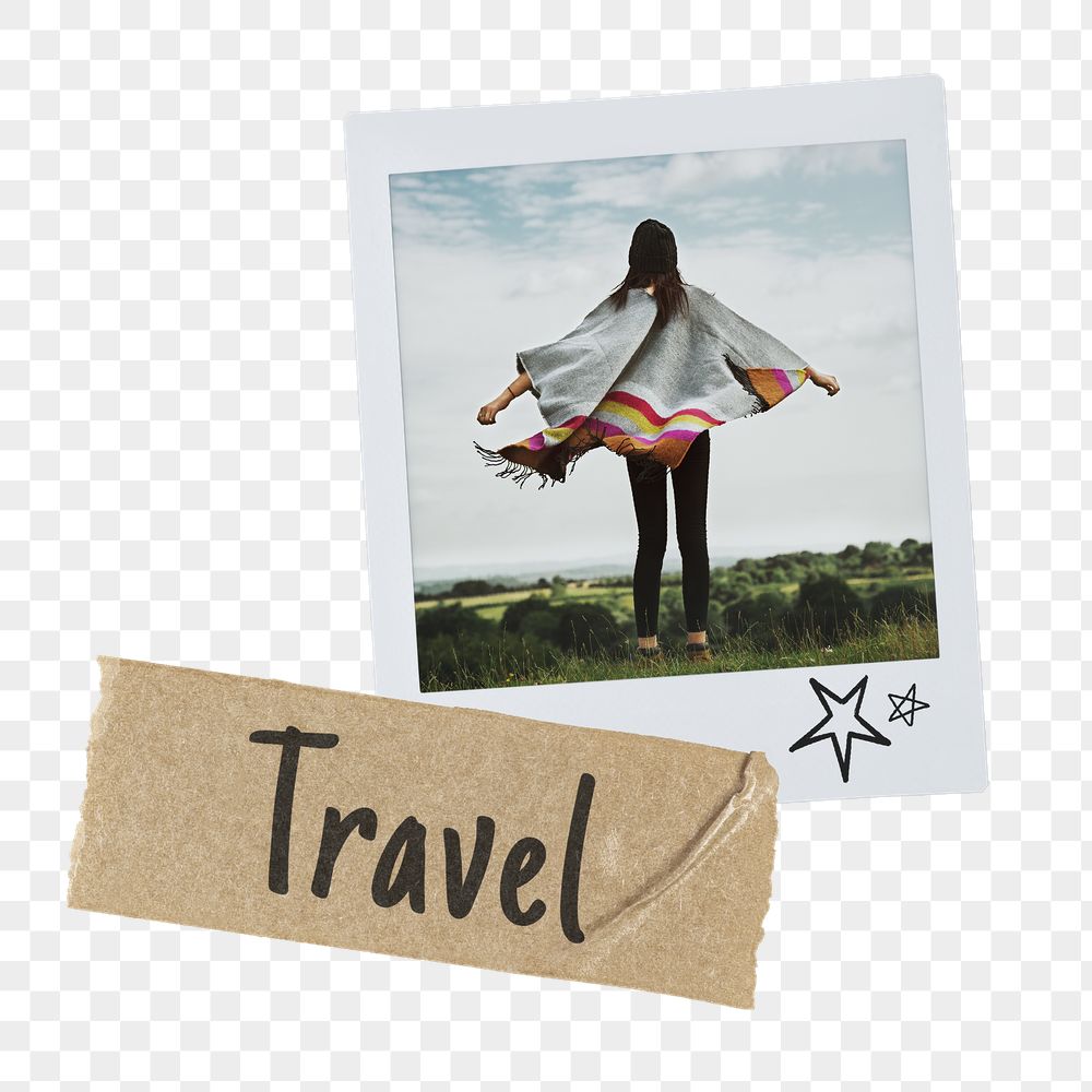 Aesthetic travel png instant film | Free PNG - rawpixel