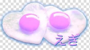 Aesthetic, two egg heart shaped icon transparent background PNG clipart