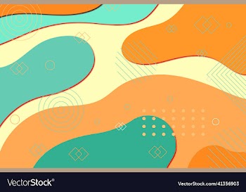 aesthetic vibrant abstract geometric shape memphis