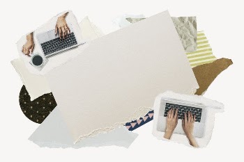 Aesthetic WFH frame background, paper | Free PSD - rawpixel