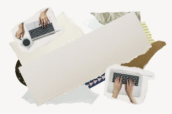 Aesthetic WFH frame background, paper | Free PSD - rawpixel
