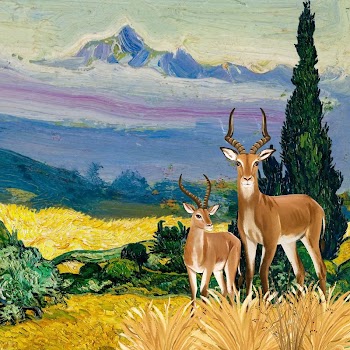 Aesthetic wildlife background, drawing design | Free Photo Illustration - rawpixel