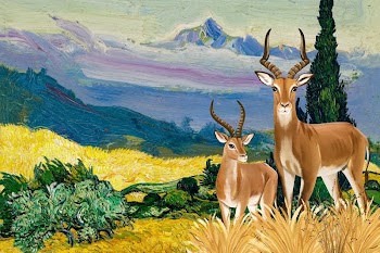Aesthetic wildlife background, drawing design | Free Photo Illustration - rawpixel